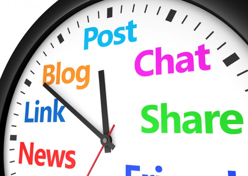 time post on facebook